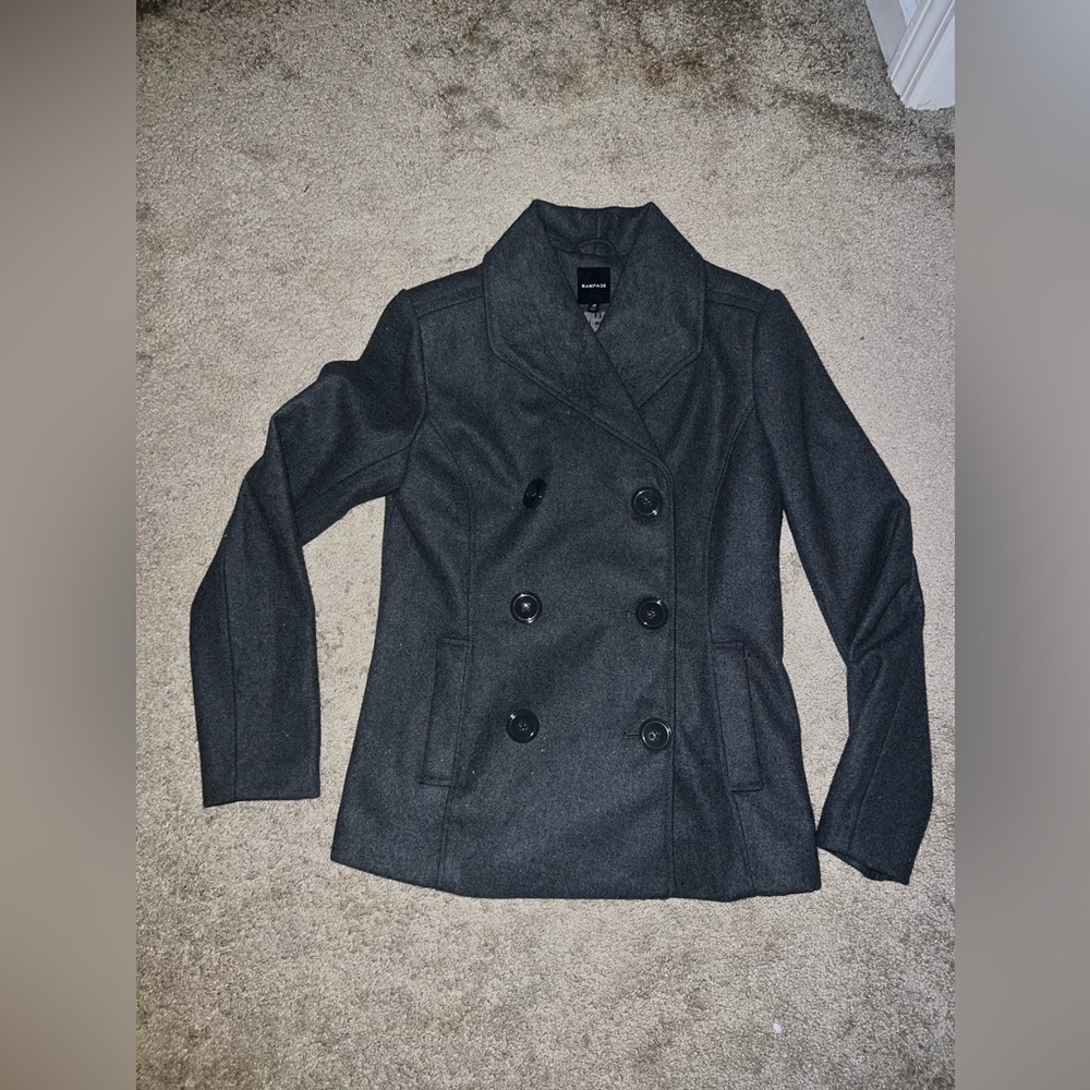 Women’s grey Peacoat